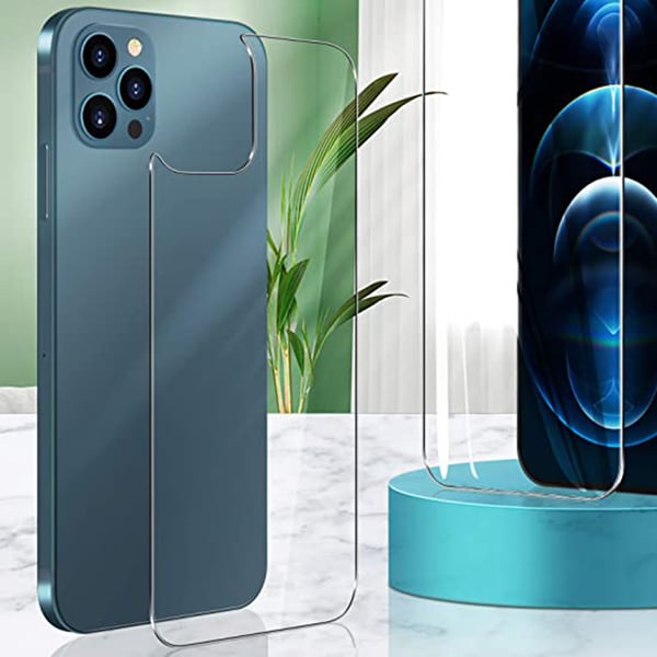 2-PACK iPhone 13 Pro Max Skärmskydd Baksida 0,3mm