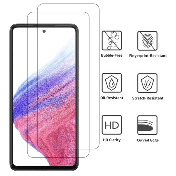 2-PACK Samsung Galaxy A53 5G Skärmskydd Standard HD 0,3mm