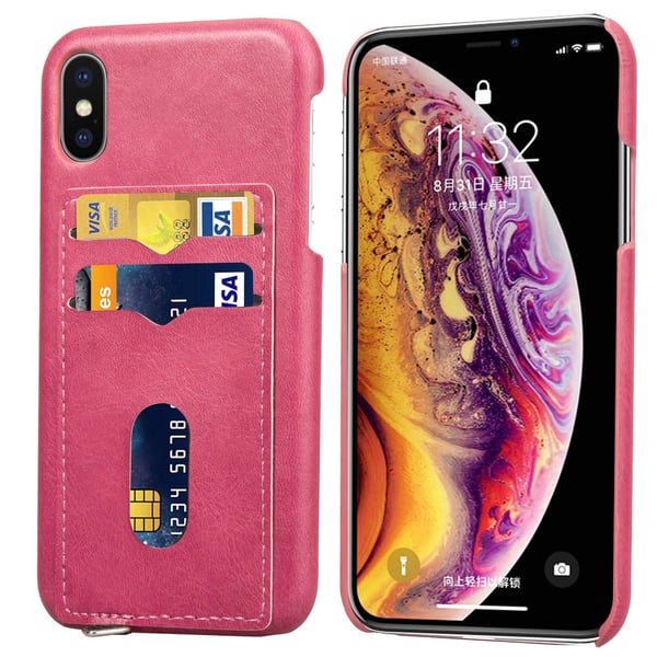 Elegant Skal med Kortfack (LEMAN) - iPhone X/XS