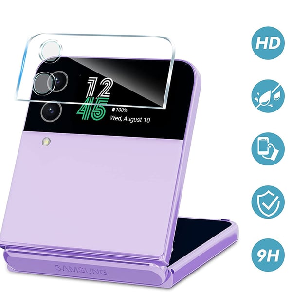 2-PACK Samsung Galaxy Z Flip 4 Kameralinsskydd Standard HD