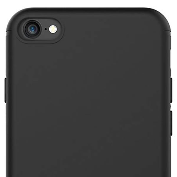 iPhone 7 - Mattbehandlat Silikonskal & Mjukt Skärmskydd