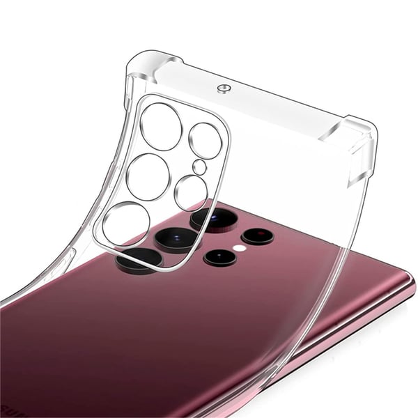 Samsung Galaxy S23 Ultra - Tunt Genomskinligt Skydd Skal