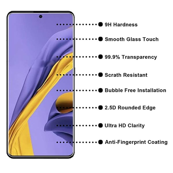 Samsung Galaxy A41 Standard 2-PACK Skärmskydd 9H 0,3mm