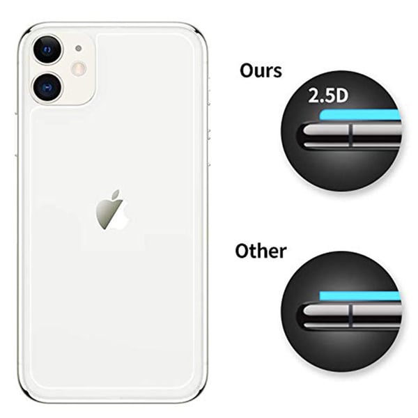 iPhone 11 Baksida Skärmskydd 9H Screen-Fit HD-Clear