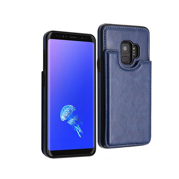 Läderskal med Plånbok/Kortfack till Samsung Galaxy S9