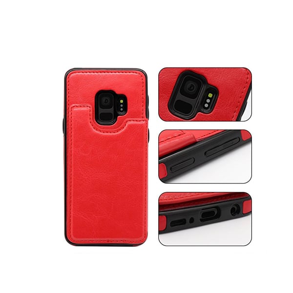Läderskal med Plånbok/Kortfack till Samsung Galaxy S9