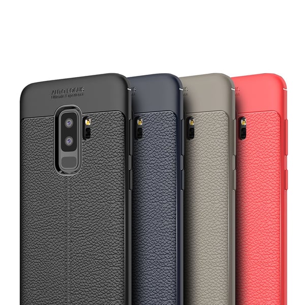 Skyddande Silikonskal (Litchi) till Samsung Galaxy S9+