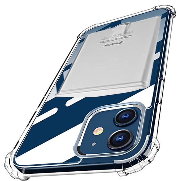 iPhone 12 Mini - Skal med Korth�llare & Hydrogel Sk�rmskydd
