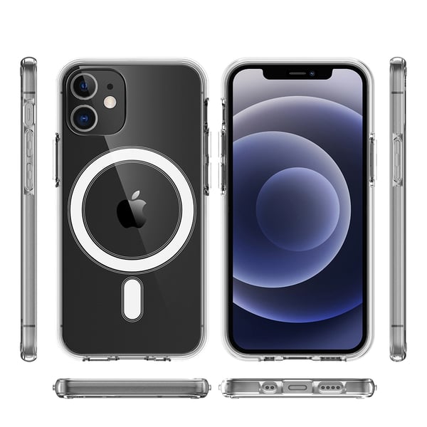 iPhone 12 - Praktiskt Magnetiskt Floveme Silikonskal