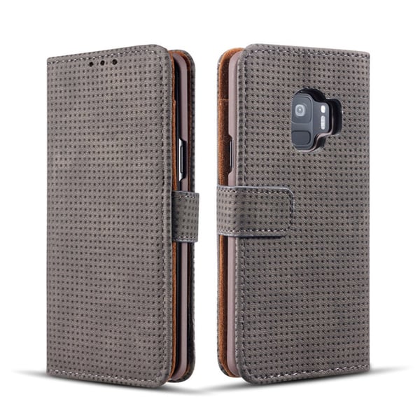 Plånboksfodral i Retrodesign från LEMAN till Samsung Galaxy S9+