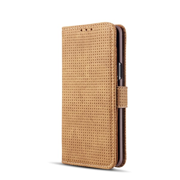 Plånboksfodral i Retrodesign från LEMAN till Samsung Galaxy S9+