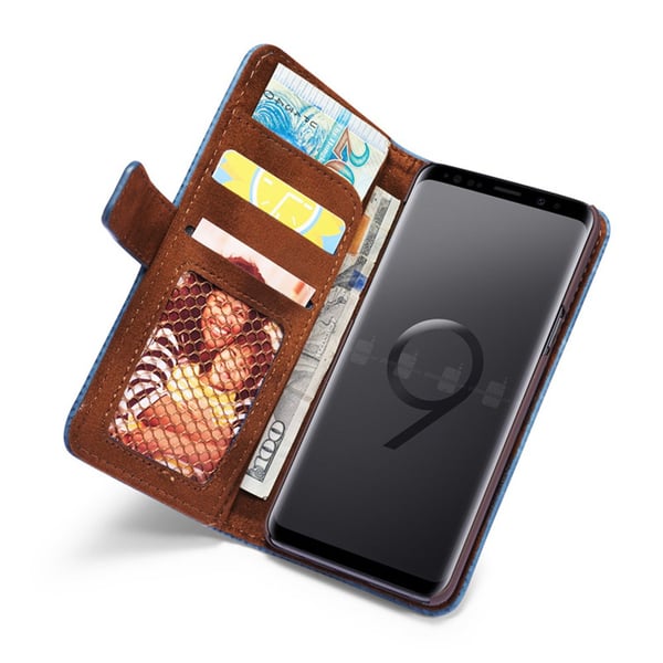 Samsung Galaxy S9+ Klassiskt Fodral i Retro-look (PU-Läder)