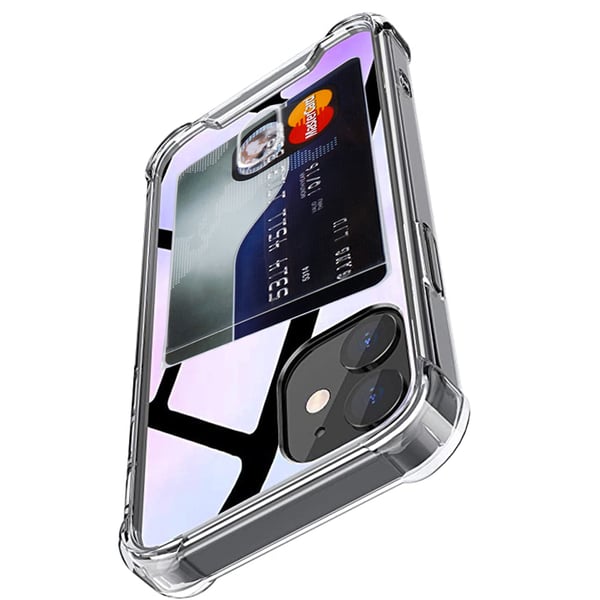 iPhone 12 - Smidigt & Skyddande Floveme Skal med Kortfack