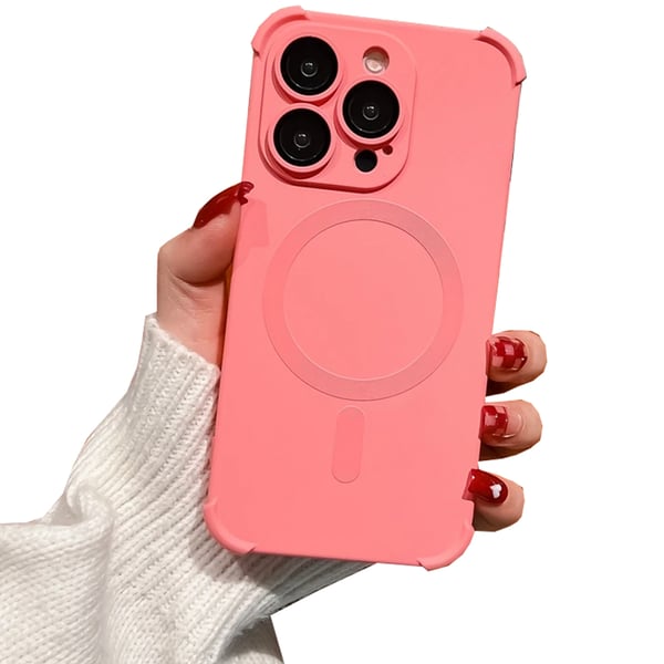 iPhone 12 Pro Max - Silikonskal med Magnetiskt Stötskydd