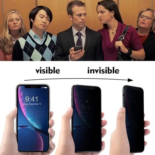 3-PACK  iPhone 15  Integritetsskyddande Hydrogel Mjuk Filmskärmskydd