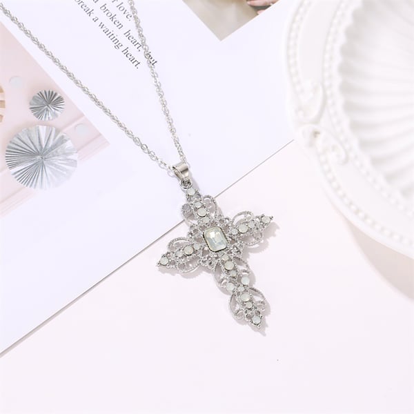 Elegant Hög Kvalitet Hållbart Kors Halsband