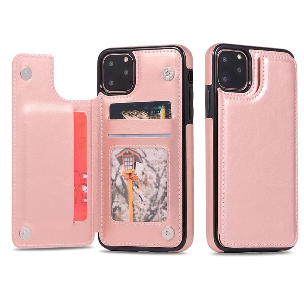 iPhone 11 - Praktiskt Stilrent Nkobee Skal med Kortfack