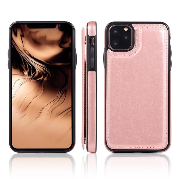 Elegant Smart Skal med Kortfack - iPhone 11 Pro Max