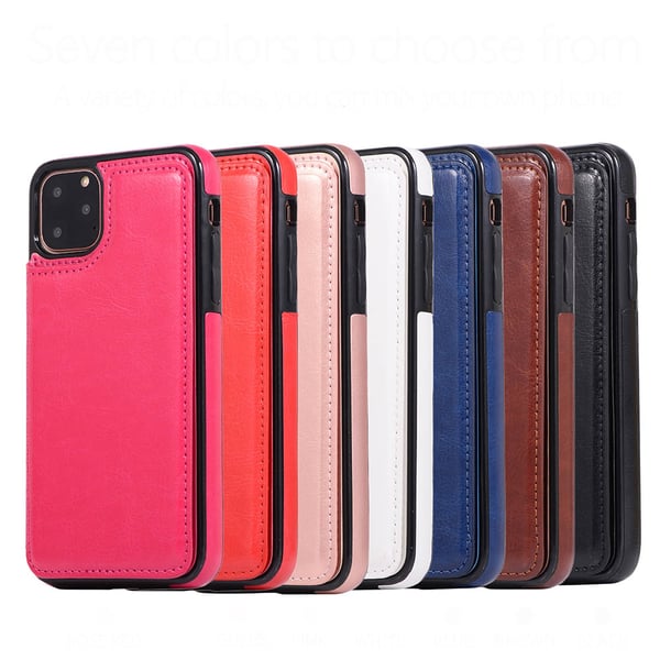 Elegant Smart Skal med Kortfack - iPhone 11 Pro Max