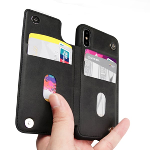 Praktiskt (HANMAN) Skal med Kortfack - iPhone X/XS