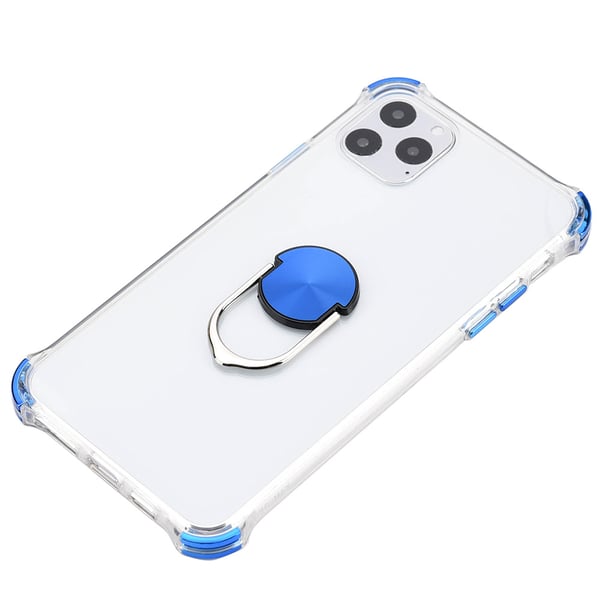 iPhone 11 Pro Max - Skyddande Praktiskt Skal med Ringhållare