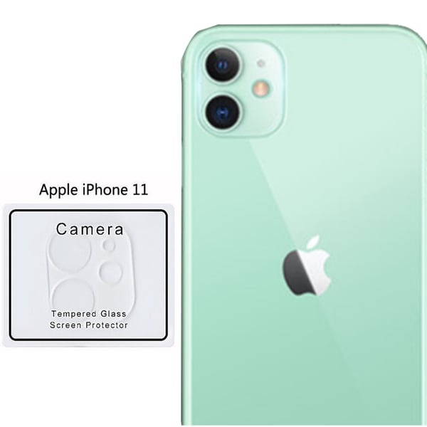 iPhone 11 3-PACK Bakre Kameralins Skärmskydd 9H 2.5D FullCover