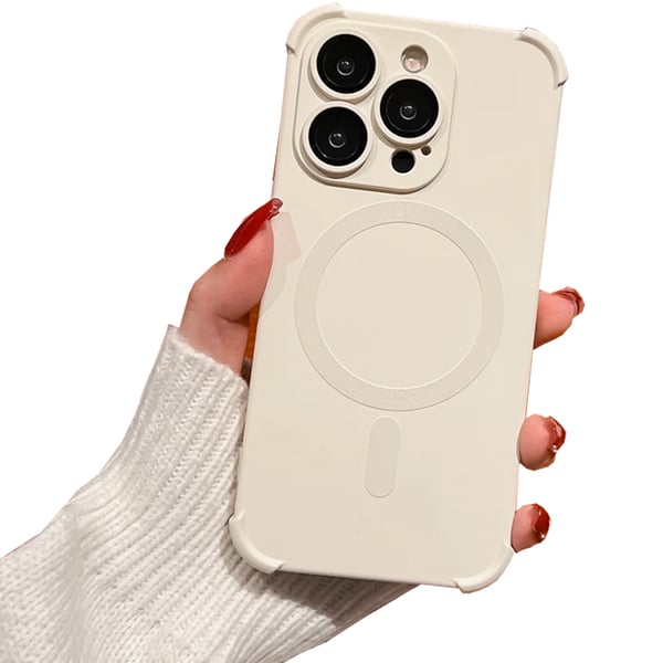 iPhone 12 Pro - Silikonskal med Magnetiskt Stötskydd
