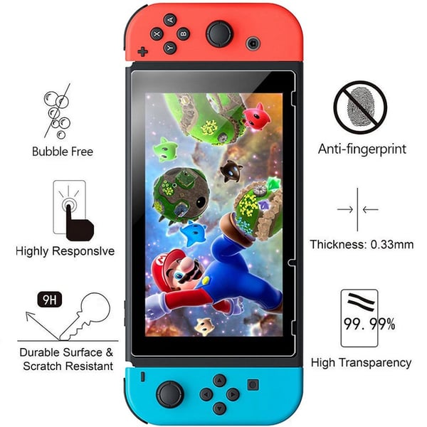 2-PACK Nintendo Switch Skärmskydd Standard 0,3mm