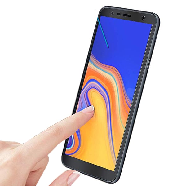 2-PACK Samsung Galaxy J4+ 2018 Skärmskydd 2.5D HD 0,3mm
