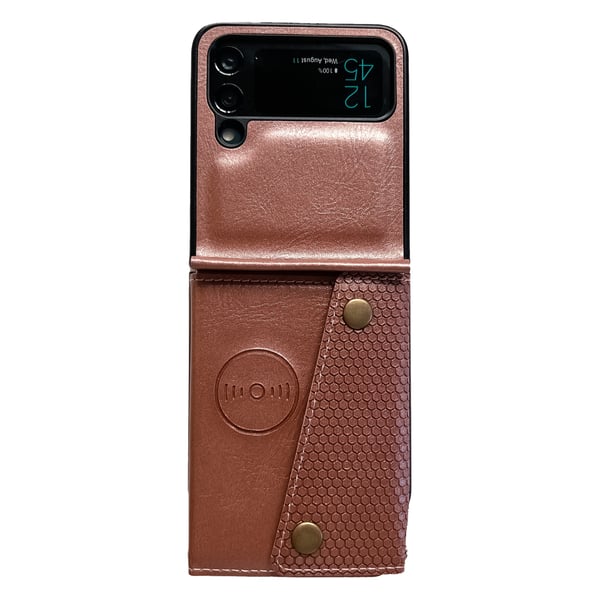 Samsung Galaxy Z Flip 4 - Praktiskt Skal med Korthållare