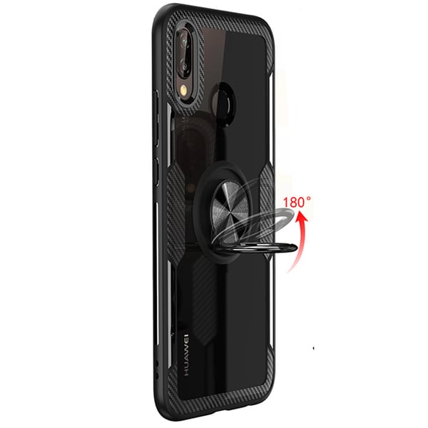 Stilrent Skal med Ringhållare - Huawei P20 Lite