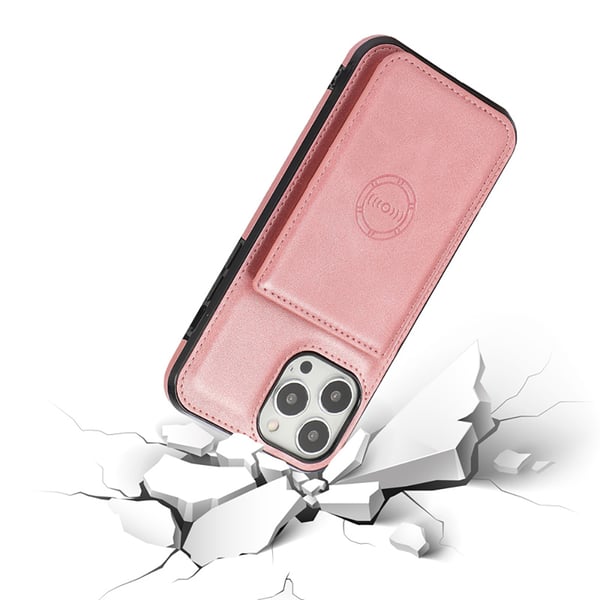 iPhone 14 Pro Max - Stilsäkert Floveme Skal med Korthållare
