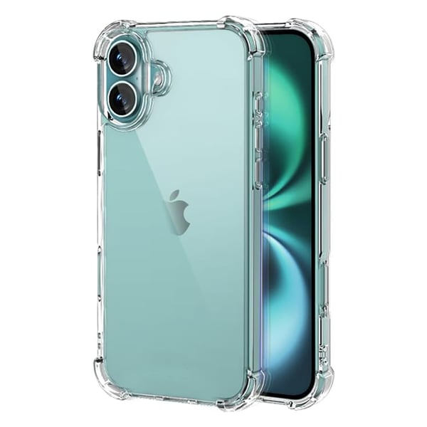 iPhone 16 - Praktiskt och Stöttåligt Silikonskal