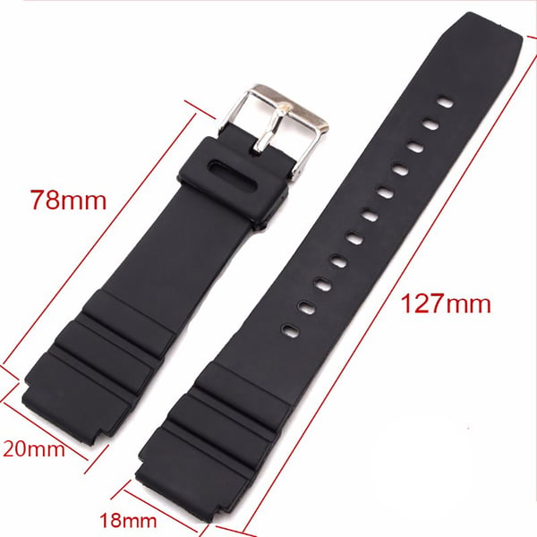 Stilrent Slittåligt Gummi Klockarmband