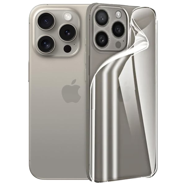 iPhone 15 pro Back Hydrogel Skärmskydd HD 0,2mm