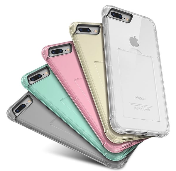 Praktiskt Stöttåligt Silikonskal extra tjocka hörn för iPhone 7