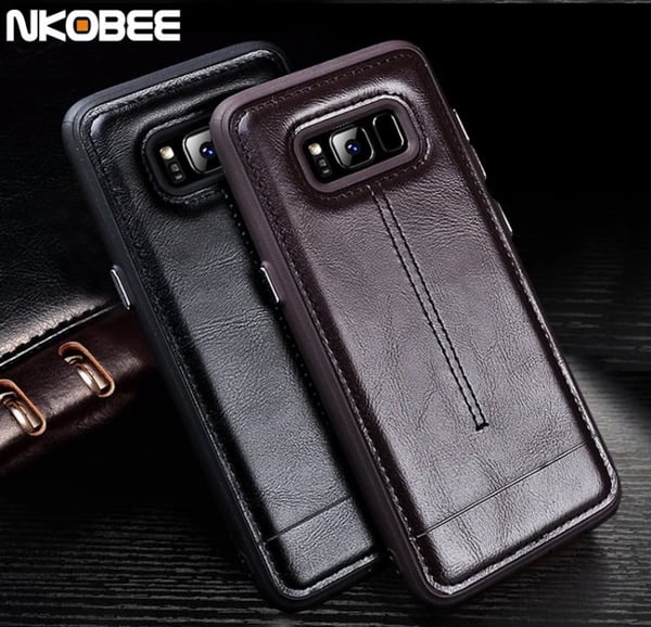 Samsung Galaxy S8 - NKOBEE Stilrent Läderskal