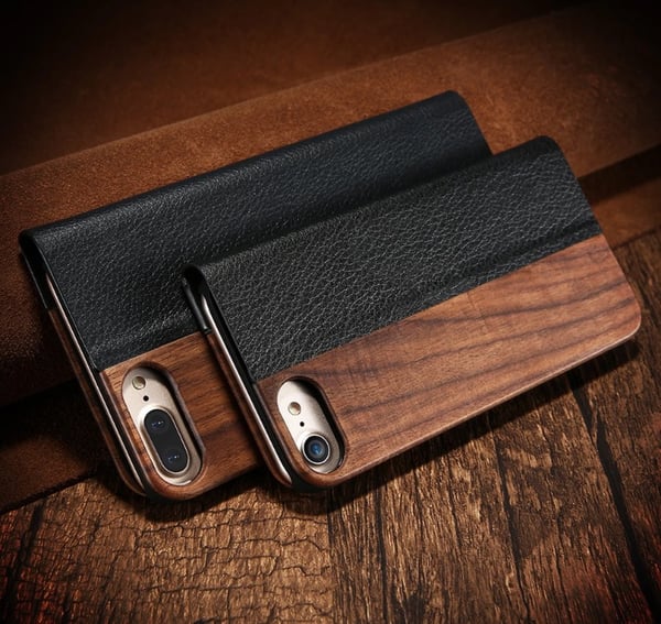 Iphone 6/6S Plus - Stilsäkert Fodral i Bamboo Trä Hög kvalité