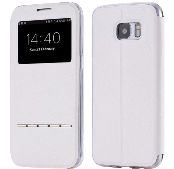 Samsung S8+ Smartfodral med fönster och svarsfunktion