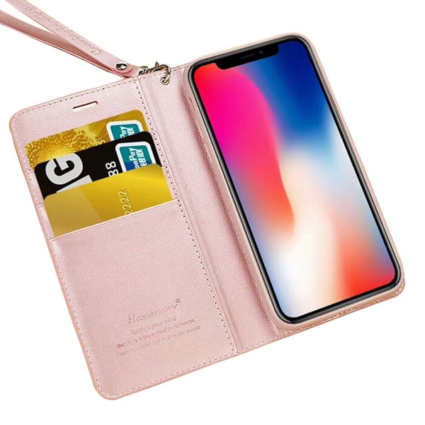 Smart och Stilsäkert Fodral med Plånbok för iPhone X/XS