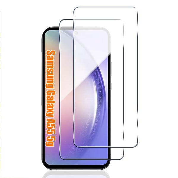 2-PACK HGalaxy A55 5G ärdat Glas Skärmskydd + Kameraskydd 0,3mm