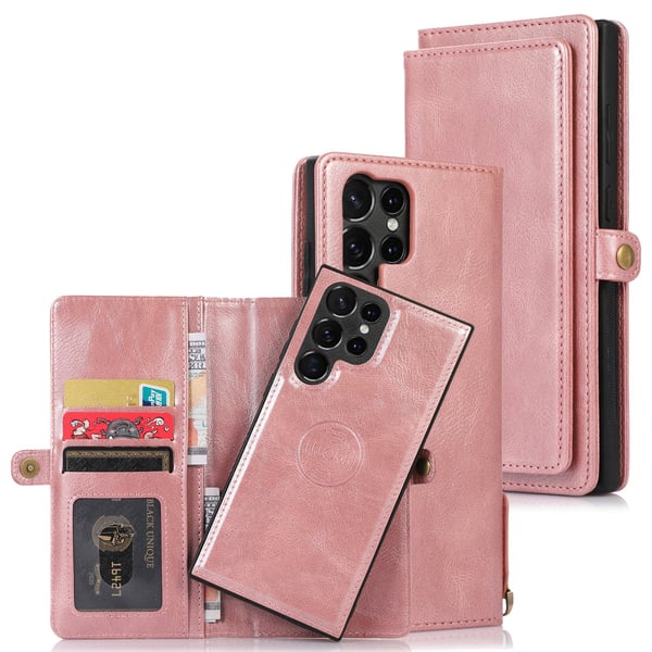 Samsung Galaxy S23 Ultra - Stilsäkert 2 i 1 Plånboksfodral