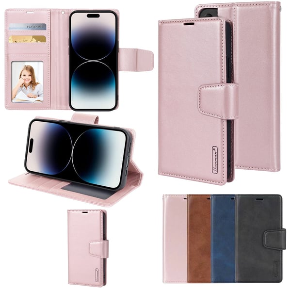 iPhone 16 - Elegant 2-i-1 Plånboksfodral som Ger Allt i Ett