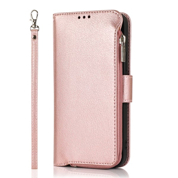 iPhone 15 Plånboksfodral med dragkedja - Praktiskt Flip-fodral