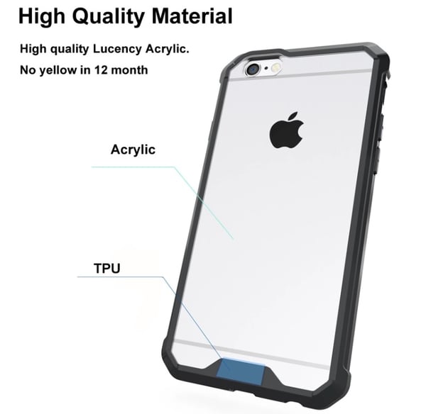 iPhone 6/6S - Stilrent Stötdämpande Skal av LEMAN