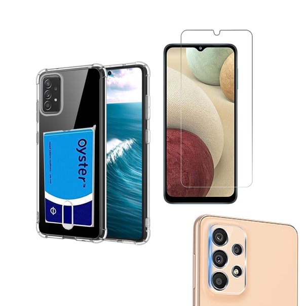 1 Set Samsung Galaxy A53 5G Skal + Skärmskydd + Kameralinsskydd
