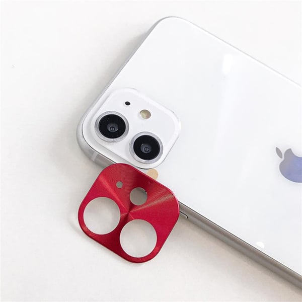 Al Alloy iPhone 11 Ultratunn Kameralinsskydd Ram