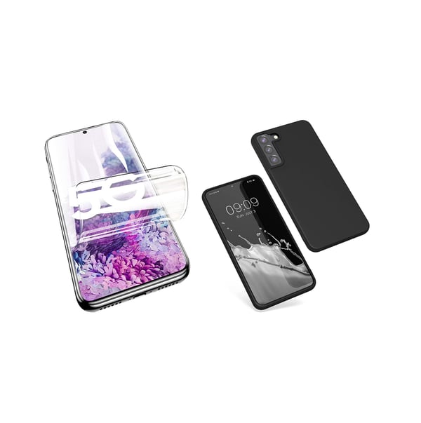 Samsung Galaxy S22 Mattbehandlat Tunt Skal & Hydrogel Skärmskydd