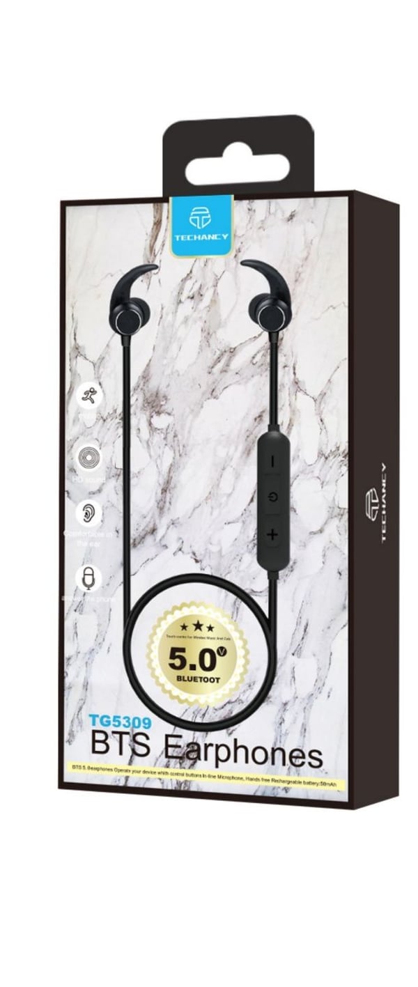 In-ear Bluetooth Hörlurar Sweatproof 5.0 Magnetisk