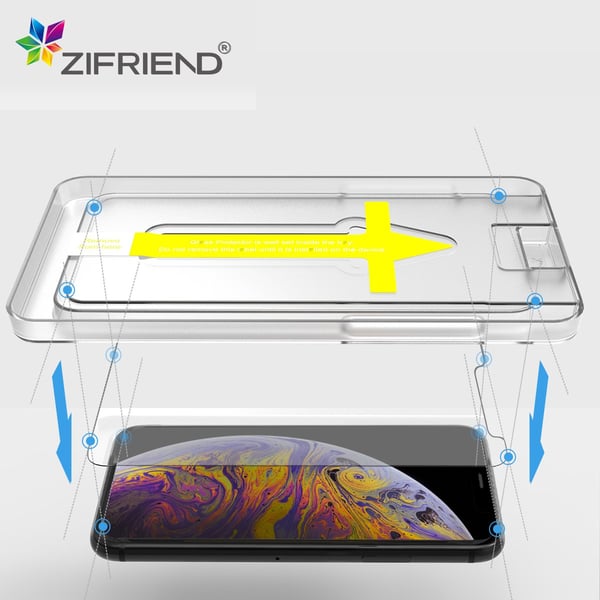 iPhone X/XS - ZiFriend Crystal Clear Sk�rmskydd H�rdat Glas